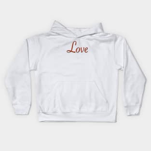 Love Power Word Kids Hoodie